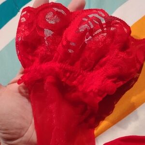 Red Lace Women's Thong - Sexy Sheer Intimates